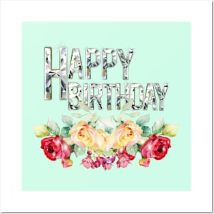 Happy Birthday Greeting Posters and Art